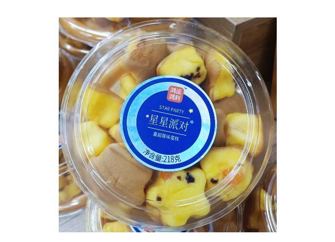 星星派对蔓越莓味蛋糕    218g/盒