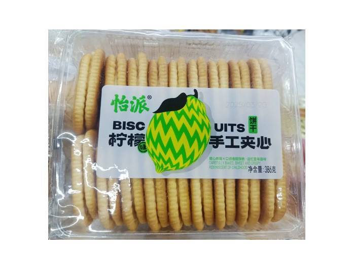 怡派粗粮夹心饼干柠檬味    386g/包
