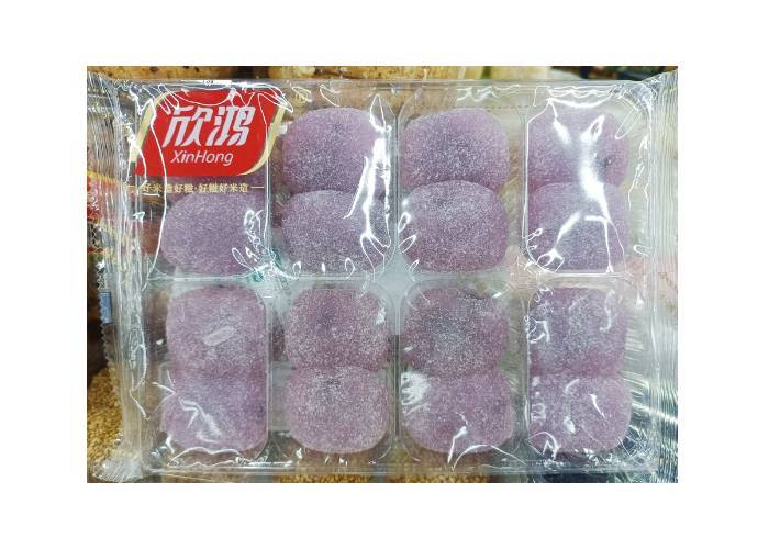欣鸿糯米糍 紫薯味芝麻馅     500g/盒