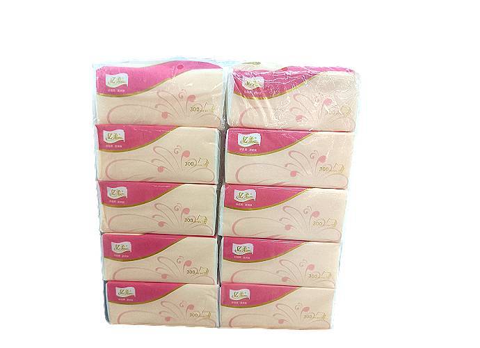 亿柔精装压花抽纸300pcs*10包/提