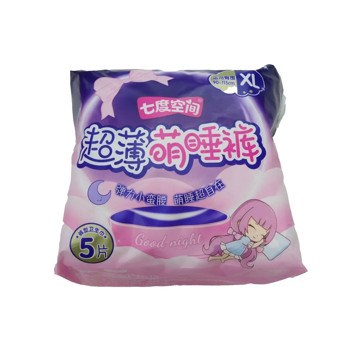 七度空间少女萌睡裤L码5片装 0/包