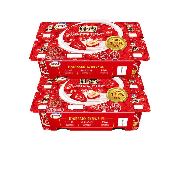 伊利红枣风味发酵乳100g*16杯 1/组