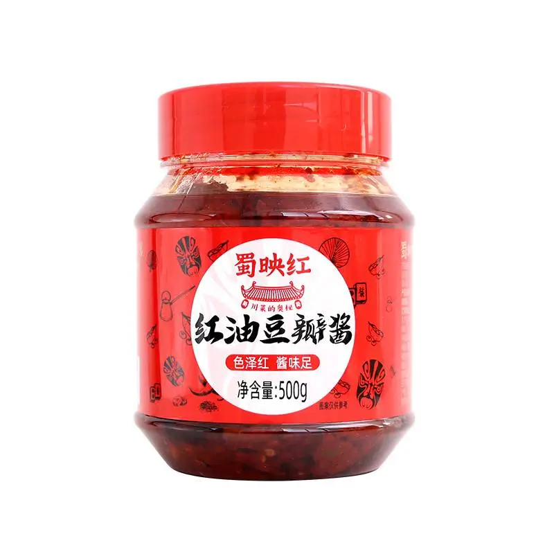 海天蜀映红红油豆瓣酱 500g/瓶