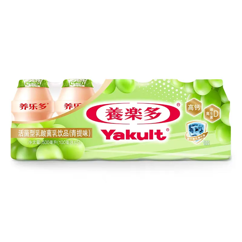 养乐多活菌型乳酸菌乳饮品（青提味）100ml*5瓶 1/组