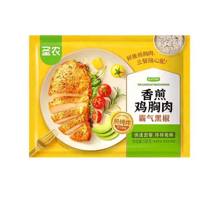 圣农黑椒香煎鸡胸肉100g 1/包