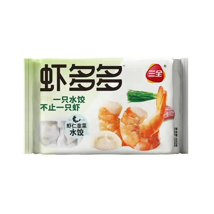 三全虾多多虾仁韭菜水饺400g 1/袋