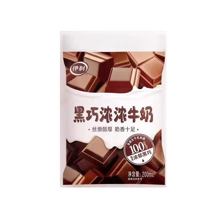 伊利超高温袋装黑巧浓浓牛奶200ml 1/袋