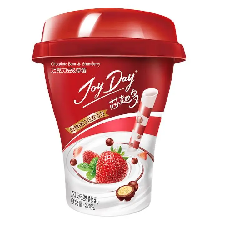 伊利joyday巧克力草莓味发酵乳220g 1/杯