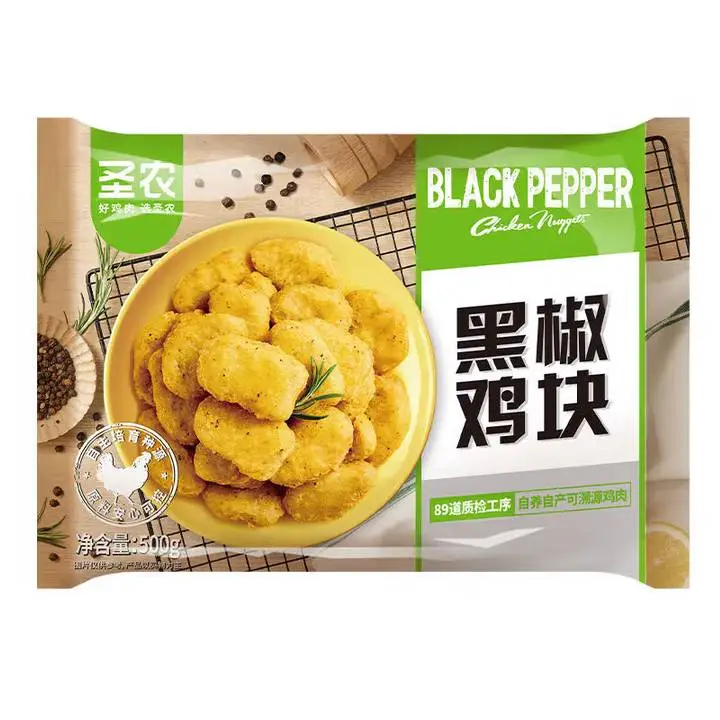 圣农黑椒鸡块500g 1/袋