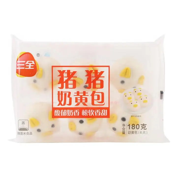 三全卡通包猪猪奶黄包180g 1/包