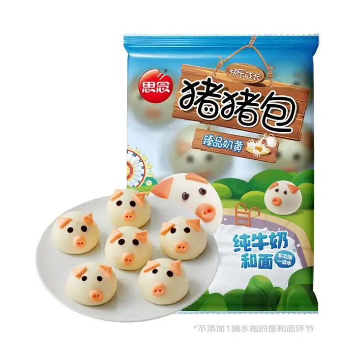 思念猪猪臻品奶黄包300g 1/包