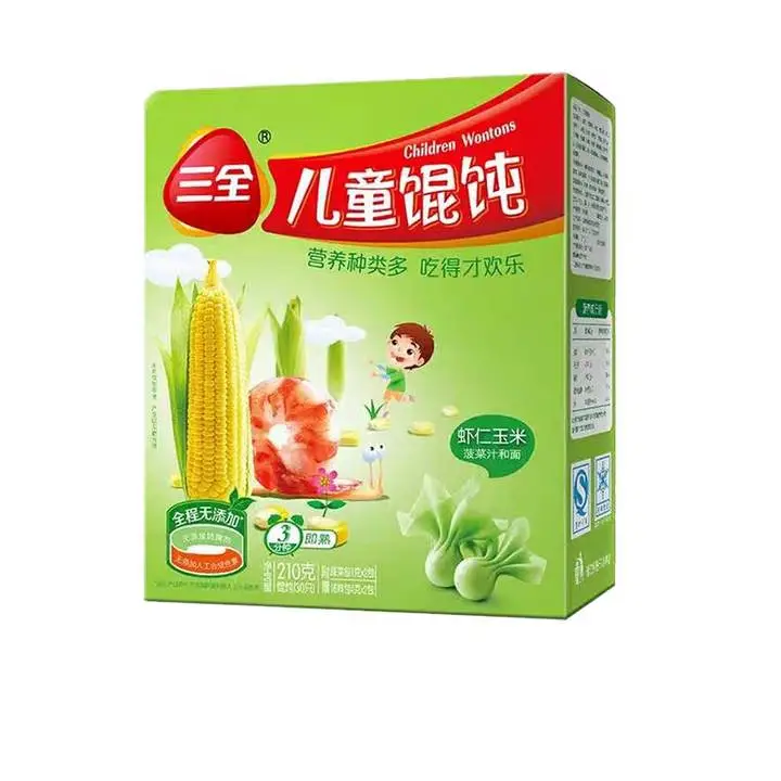 三全儿童虾仁玉米馄饨210g 1/盒