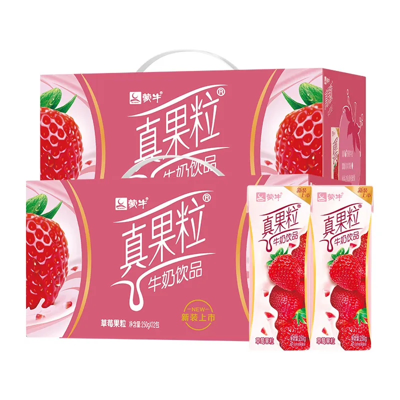 蒙牛真果粒草莓味250g*12瓶 1/件