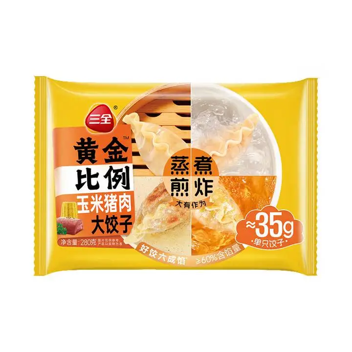 三全黄金比例猪肉玉米饺子280g 1/包