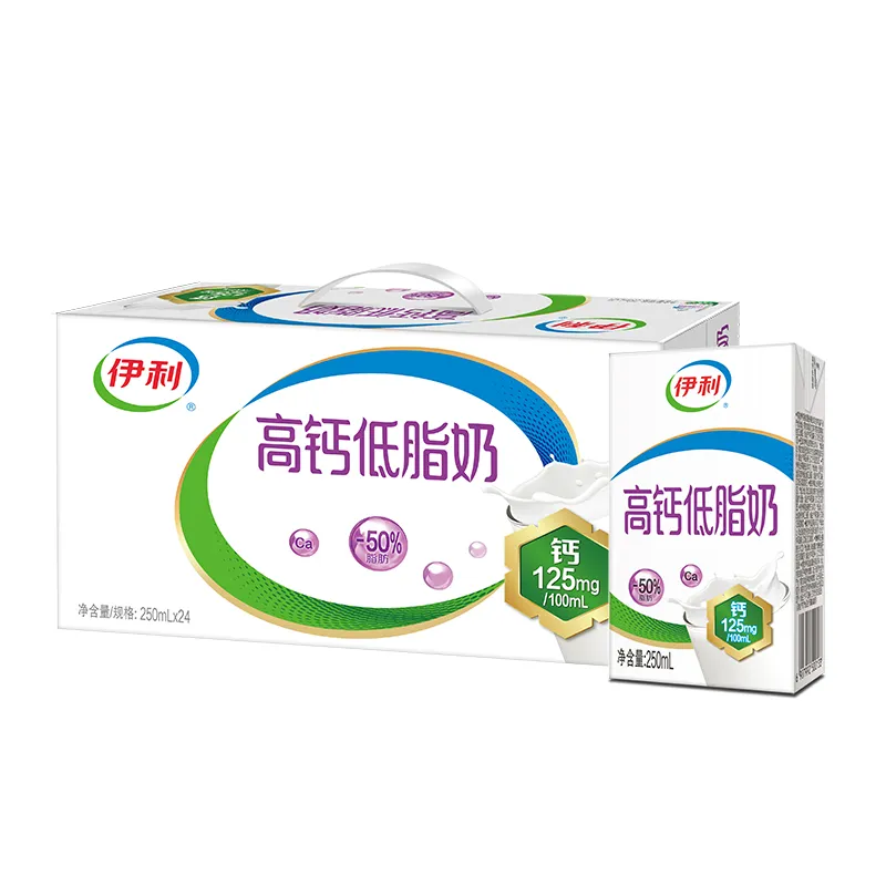 伊利高钙低脂奶250ml*24瓶 1/箱