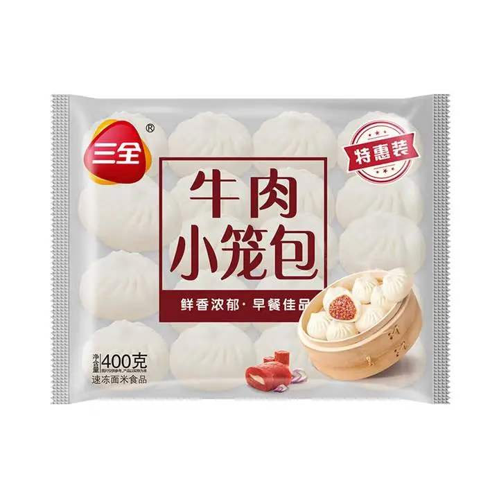 三全发面牛肉小笼包400g 1/包