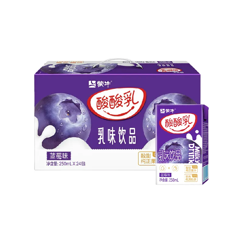 蒙牛酸酸乳蓝莓味250ml*24包 1/件