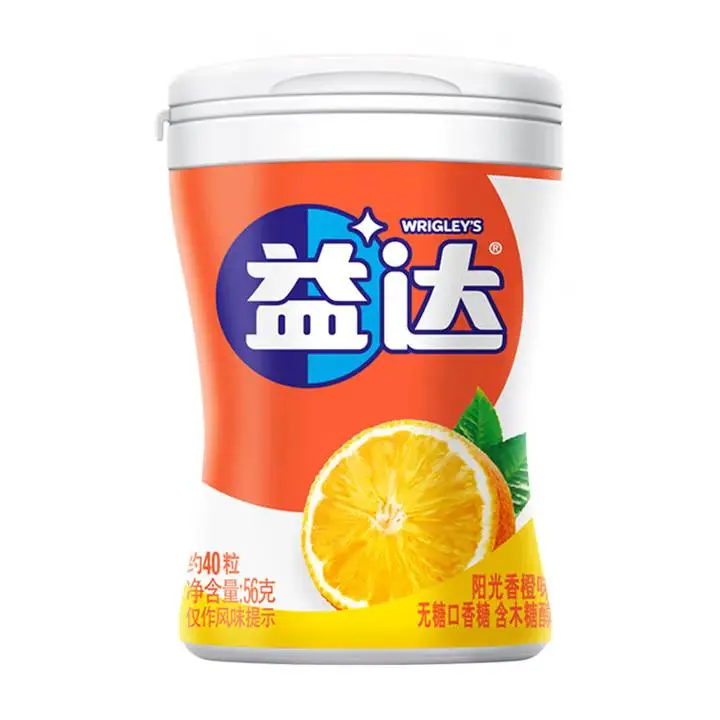 益达香橙味40粒56g 1/瓶