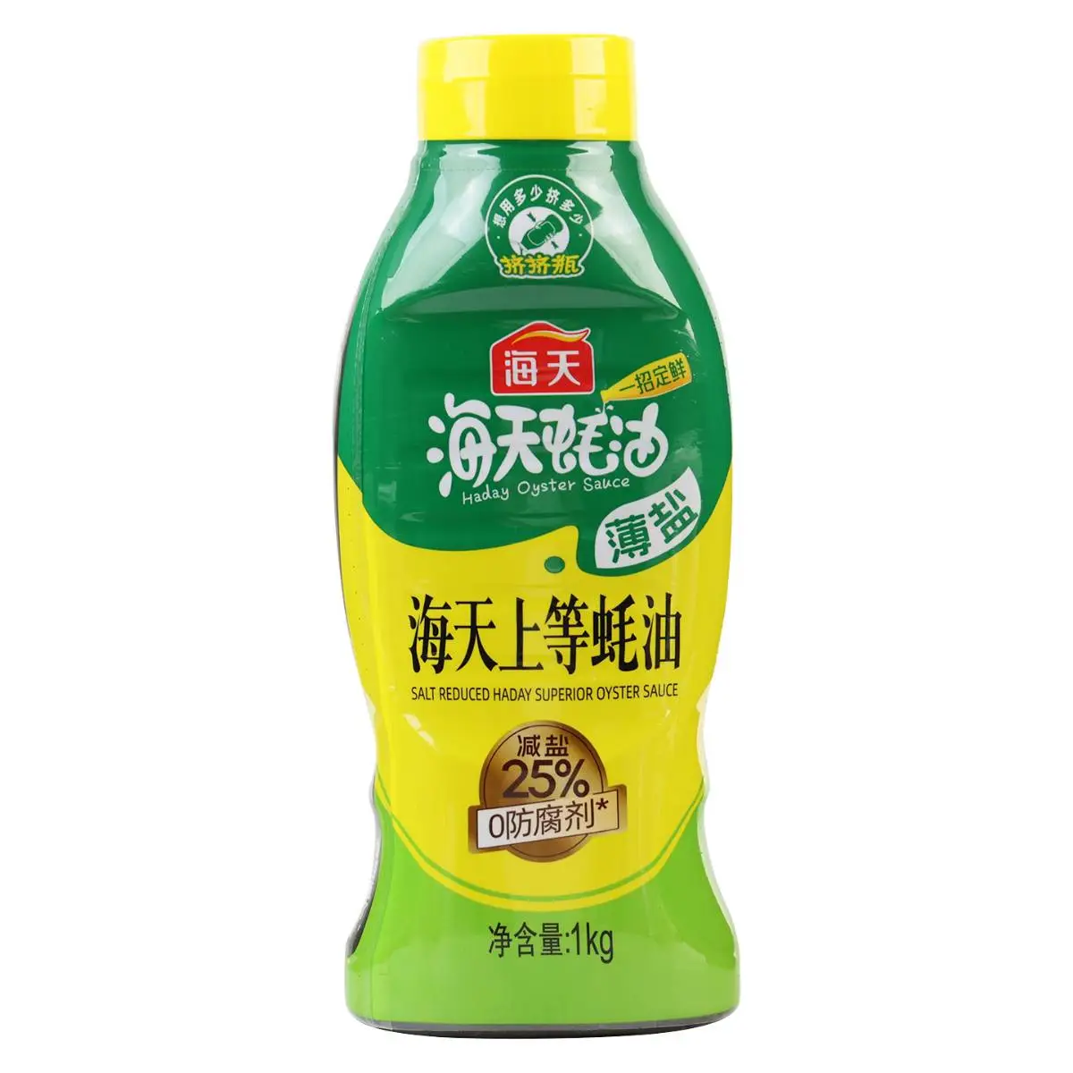 海天薄盐上等蚝油挤挤装 1kg/瓶
