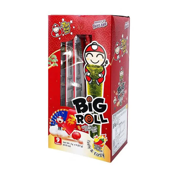 老板仔紫菜卷(辣味)盒装3g*9条27g 1/盒