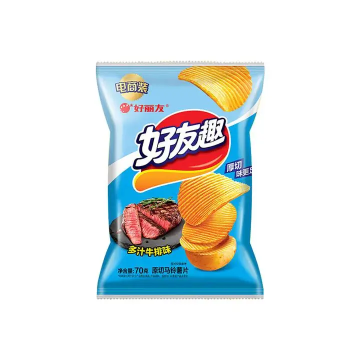 好友趣薯片多汁牛排味70g 1/包