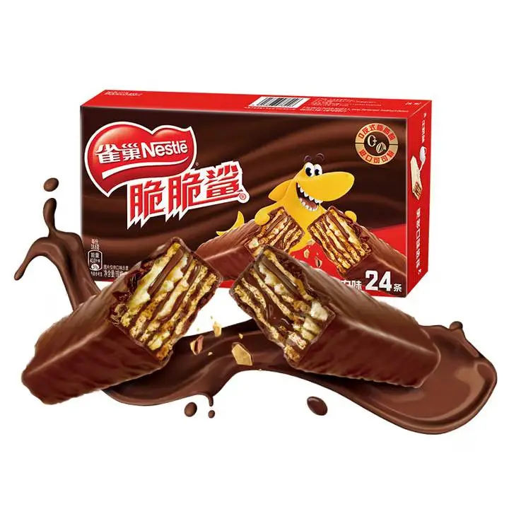 雀巢脆脆鲨巧克力味威化446.4g 1/盒