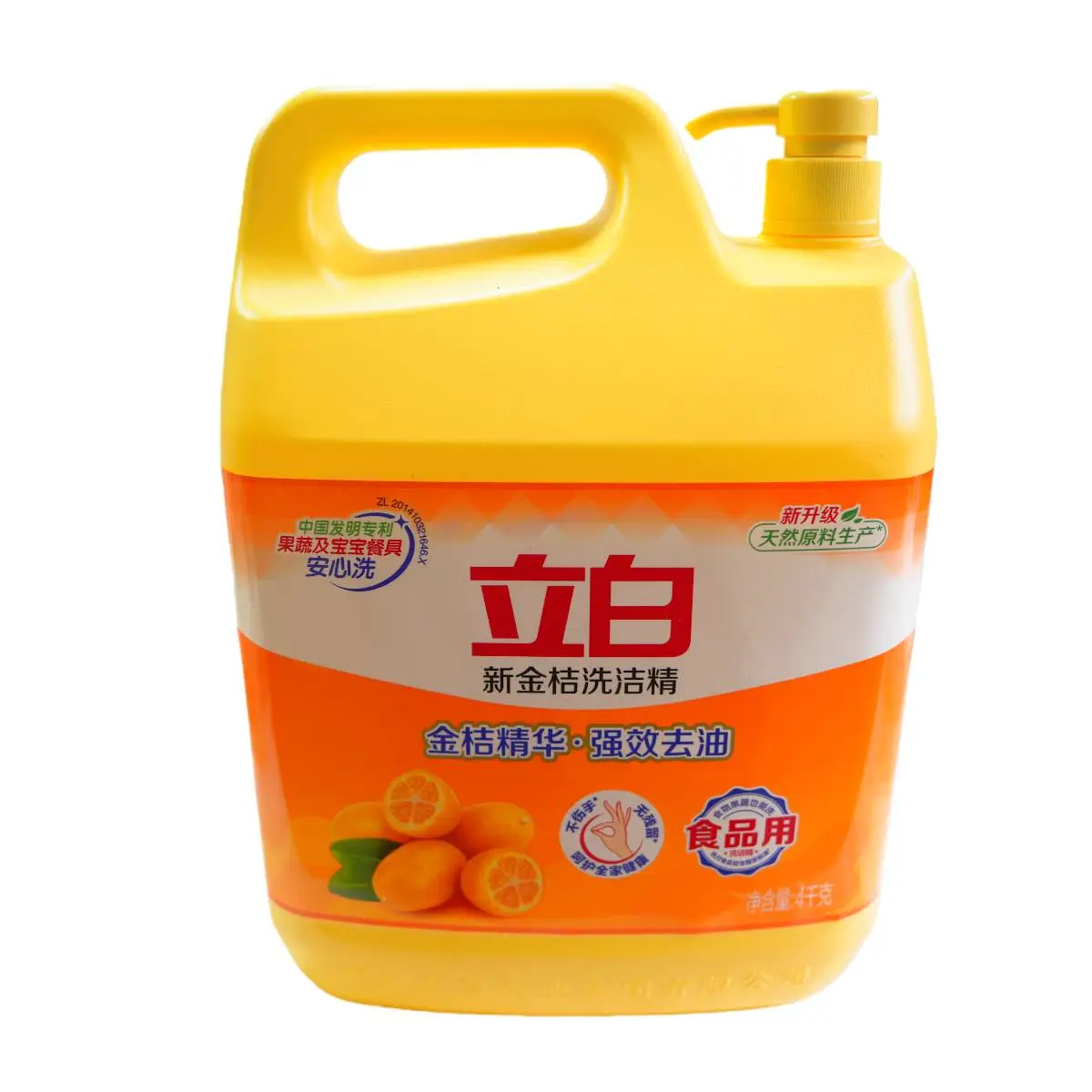 立白新金桔洗洁精4kg 1/瓶