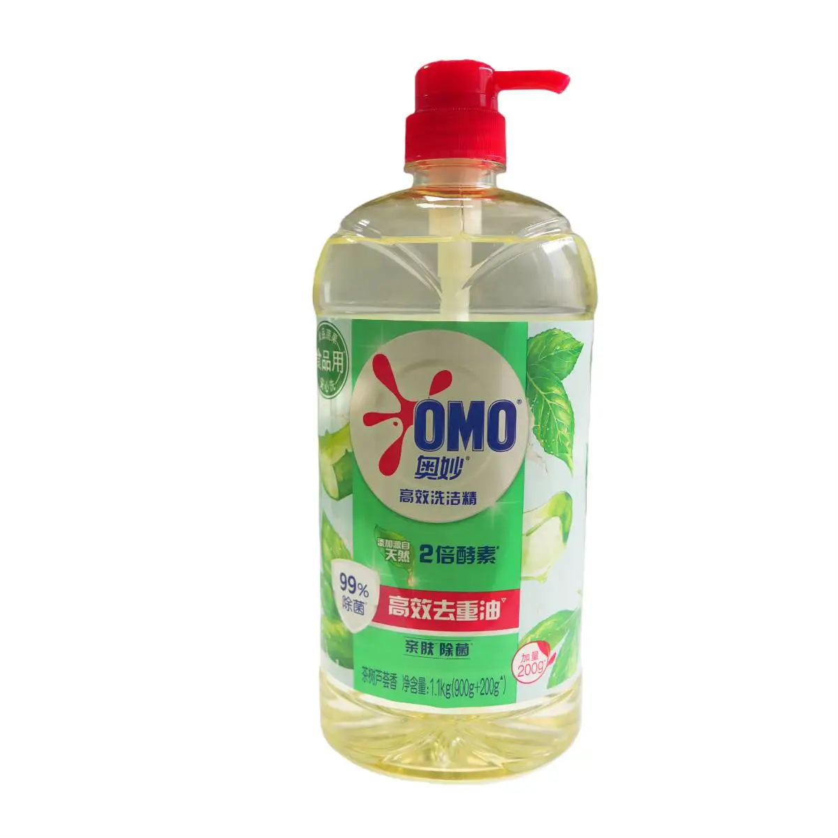 奥妙洗洁精茶树除菌12X1.1KG 1/瓶