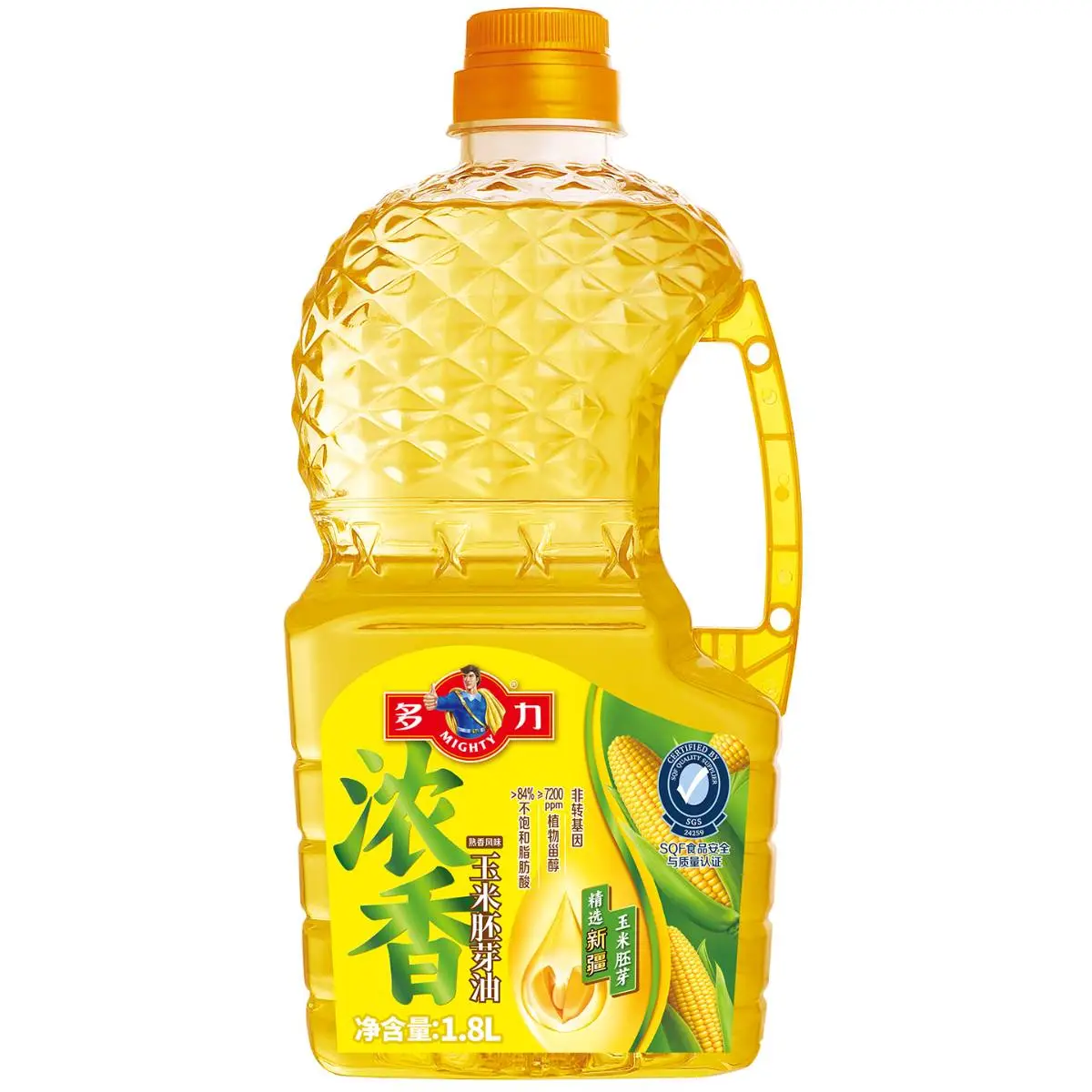 多力浓香玉米胚芽油1.8L 1/桶