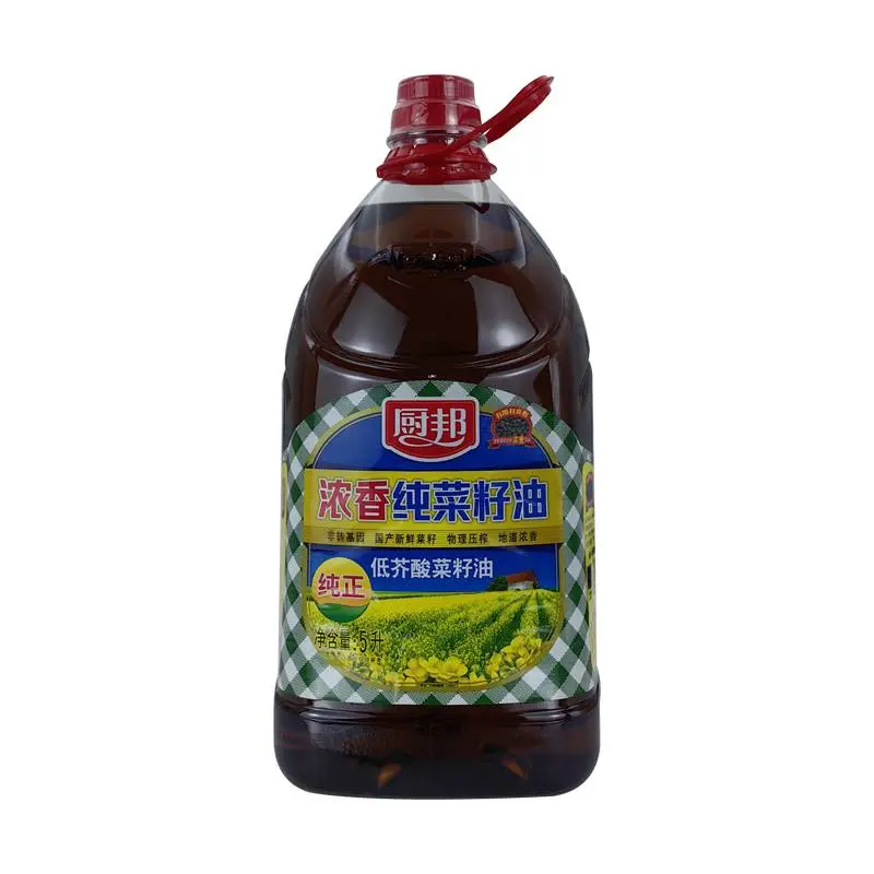 厨邦浓香低芥酸纯菜籽油 5L/桶