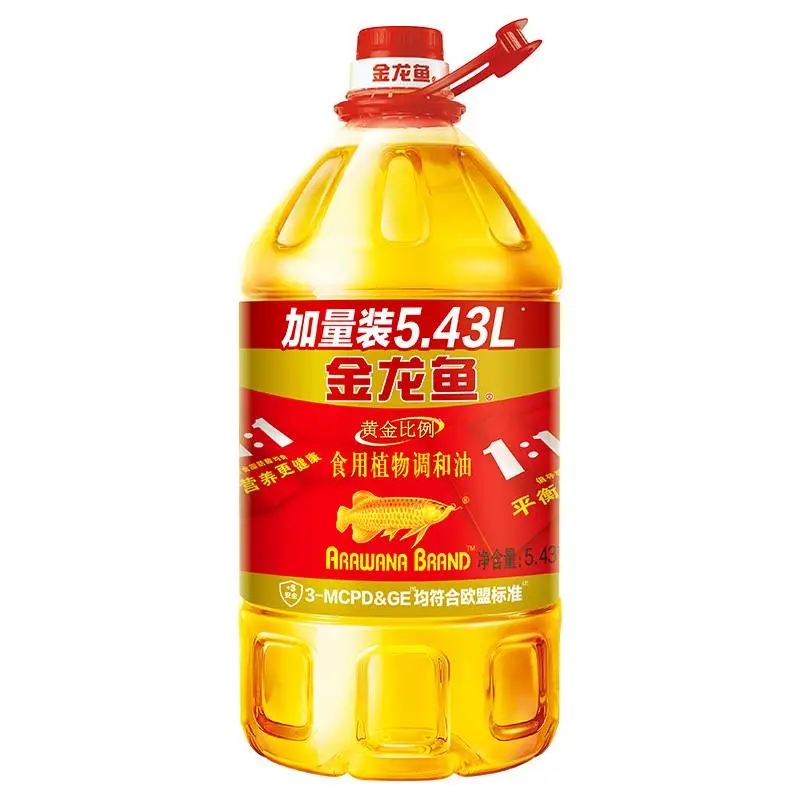 金龙鱼黄金比例植物食用油    5.43L/桶