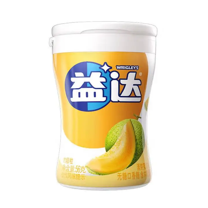益达口香糖蜜瓜味40粒56g 1/罐