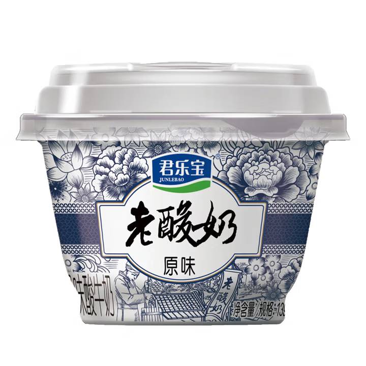 君乐宝老酸奶（原味)130g 1/杯