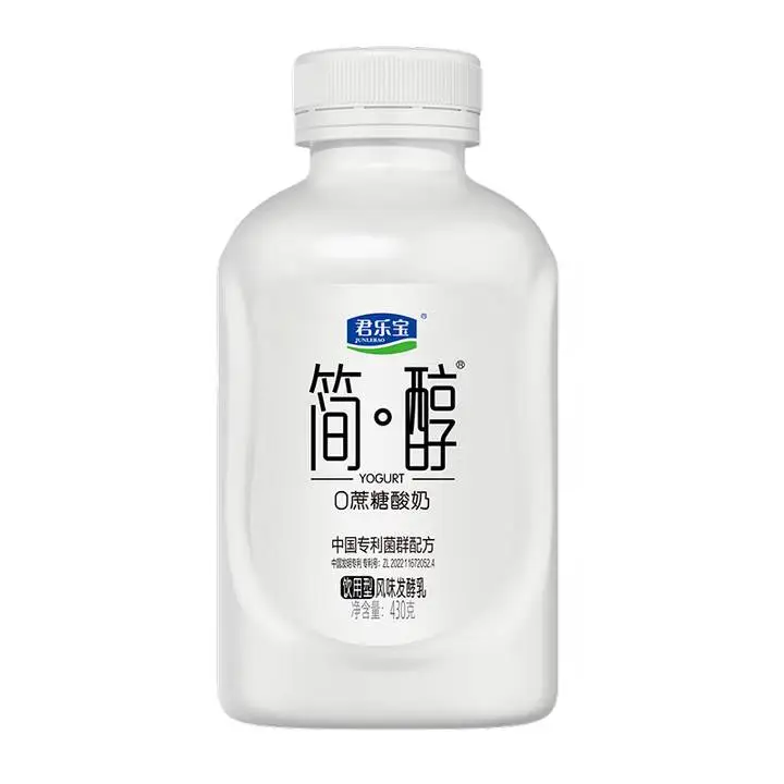 君乐宝简醇乳0蔗糖饮用型酸奶430g 1/瓶