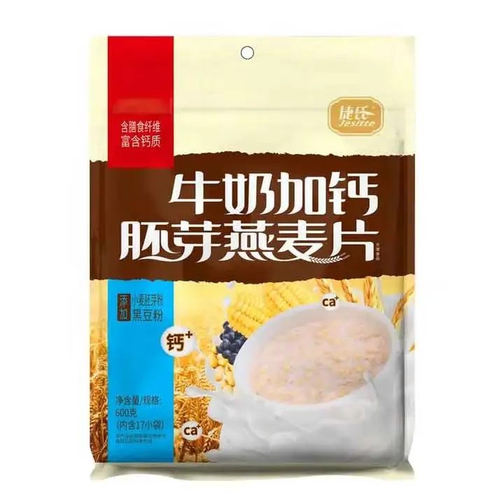 捷氏牛奶加钙胚芽燕麦片600g 1/包