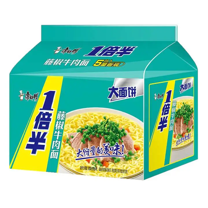 康师傅一倍半藤椒水煮牛肉面135g*5包 1/袋