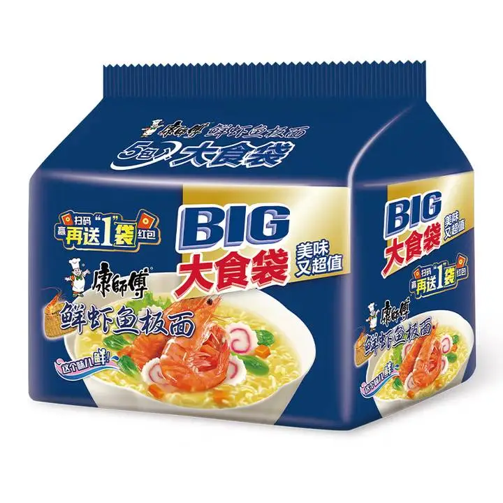 康师傅大食袋鲜虾鱼板139g*5包 1/袋