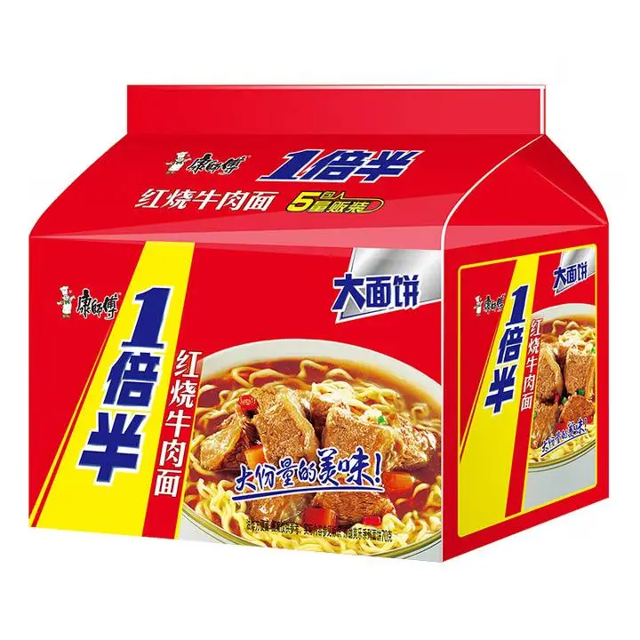 康师傅一倍半红烧牛肉面146g 1/袋