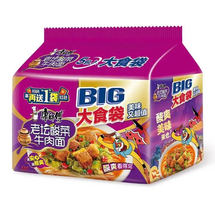 大食袋酸菜牛肉面五包 1/袋