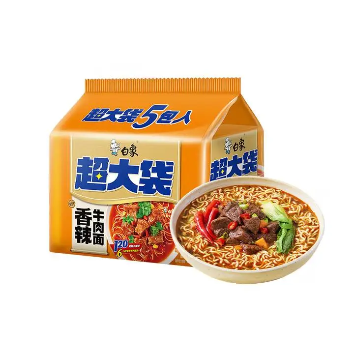 白象新经典超大袋香辣牛肉面115g*5包 1/袋