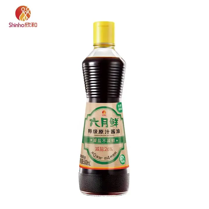 六月鲜原汁酱油500ml 1/瓶