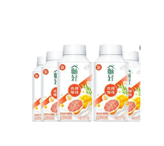 伊利畅轻酸奶风味发酵乳西柚芒果青稞爆珠   250g/瓶    