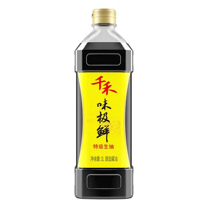 千禾味极鲜特级生抽1L 1/瓶
