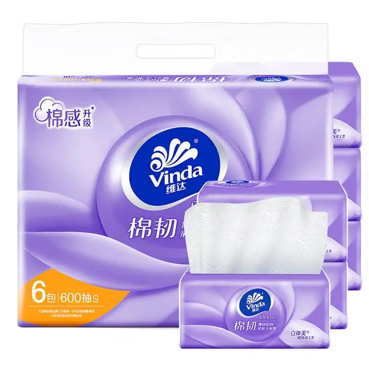 维达立体美抽纸6包装 1/提