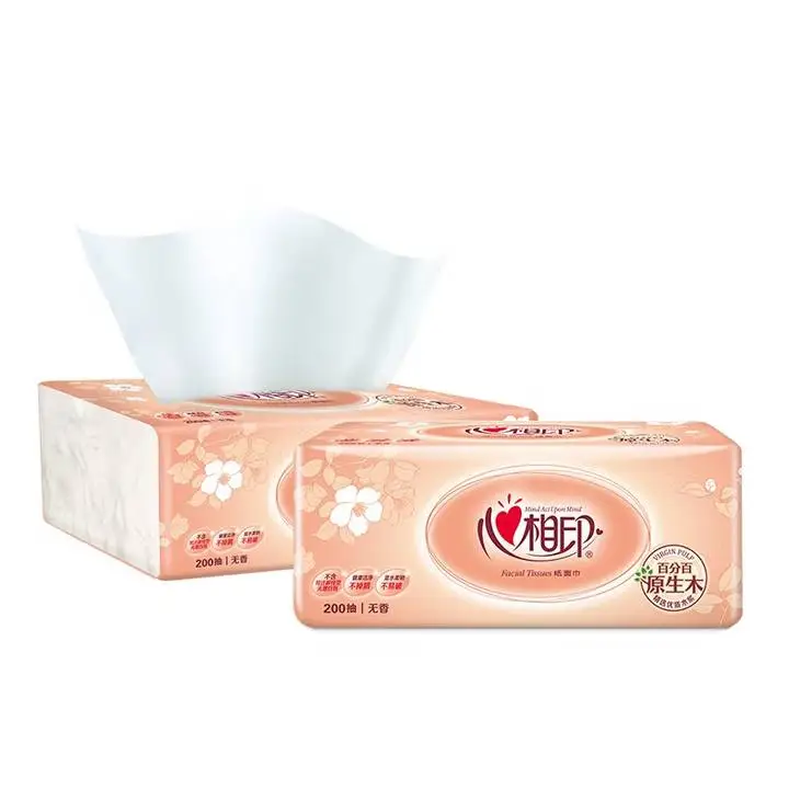 心相印经典系列200抽二层塑装纸面巾（6包装） 1/提
