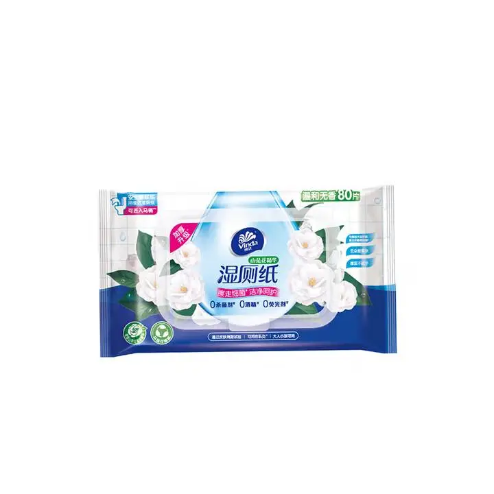 维达山茶花精华湿厕纸 80片/包