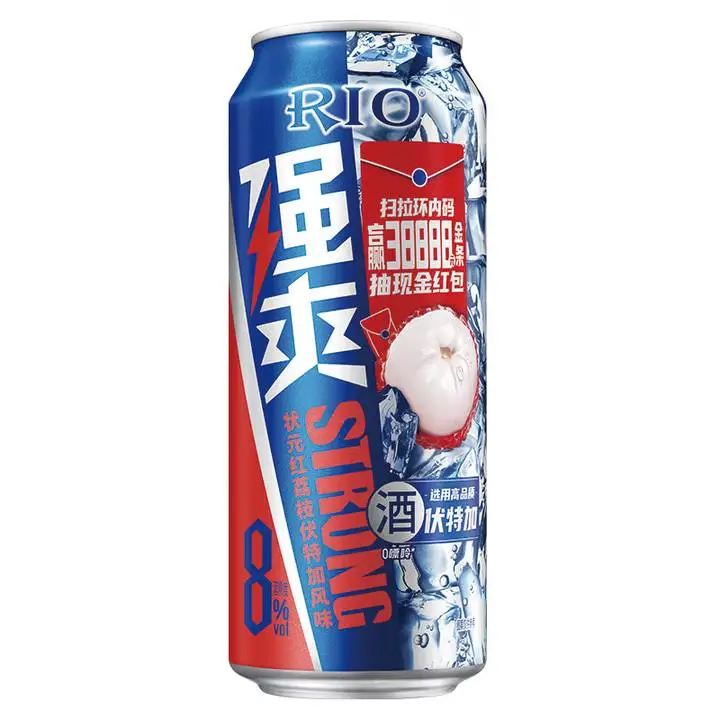 RIO强爽荔枝伏特加鸡尾酒500ml 1/罐