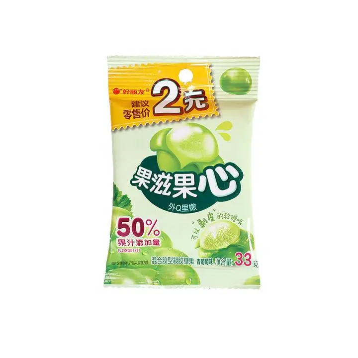 好丽友果滋果心青葡萄味33g 1/包