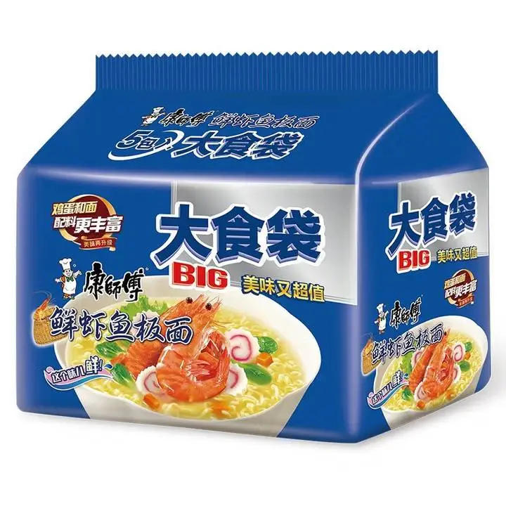 康师傅大食袋五入鲜虾鱼板105g*5包 1/袋