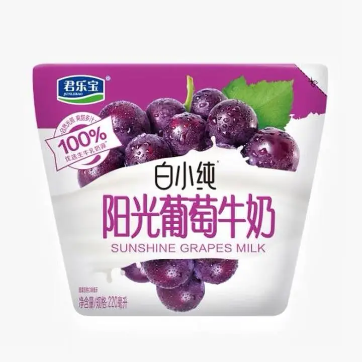 君乐宝白小纯葡萄牛奶220ml 1/袋